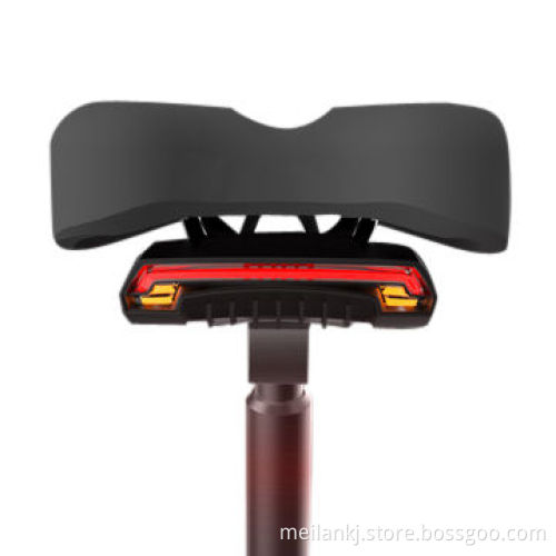 Remote control laser rear light, yellow light flashes indication of the rear bike turn right/left